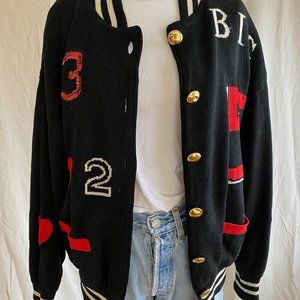 Escada letterman cardigan